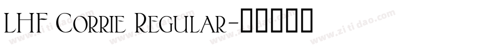 LHF Corrie Regular字体转换
